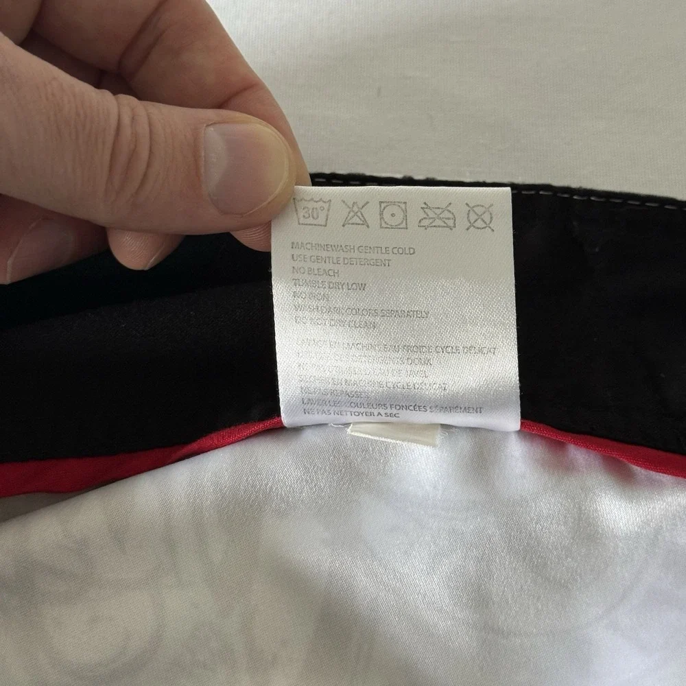 Y2K Fox Riders Co Mens Board Shorts Black White Skater Surfer Beach Size 34